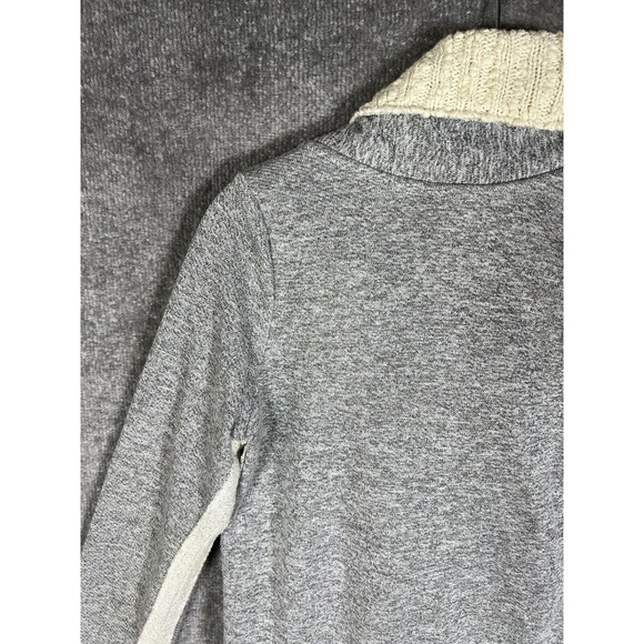 Dolan T-Shirt Knit Cowl Neck Asymmetrical Full Zip‎ Crop Sweater Womens XS Gray - Picture 10 of 16